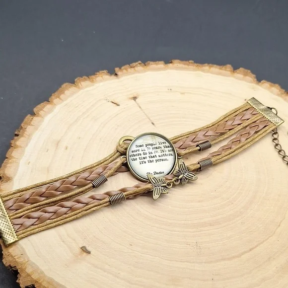 🎁Brown Braided Bracelet with Inspirational Quote FREE with Bundle Purchase - Picture 3 of 5